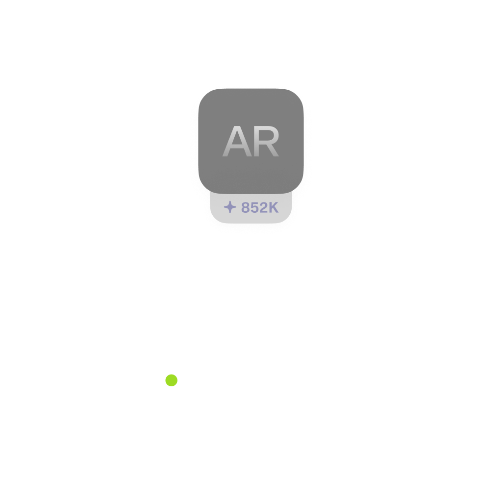 Dark mode of the Atlas app